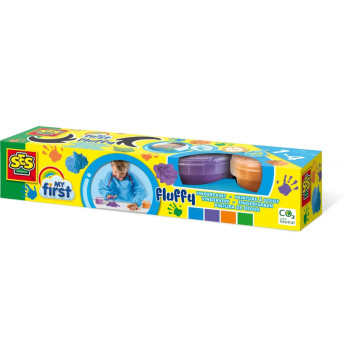 FJNINCO - Pintar Com Os Dedos Fluffly 4*120ml S14441  - 1