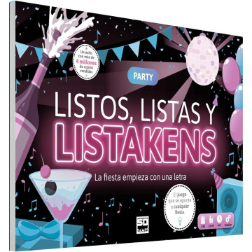 Jogo de tabuleiro Listos Listas e Listakens Party em espanhol  - 1