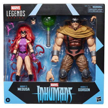 Blister 2 bonecos Medusa e Gorgon Inumanos Marvel Legends Series 15cm HASBRO - 1