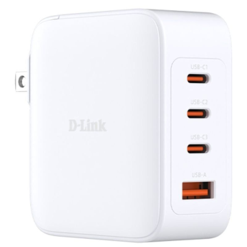 Carregador de parede D-Link DCF-141/E/ 3xUSB Tipo-C/ 1xUSB/ 140W GaN D-LINK - 1