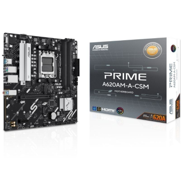 Placa-mãe Asus A620AM-A-CSM Socket AM5/ DDR5/ PCIe 4.0/ Micro ATX ASUS - 1