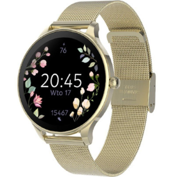Relógio inteligente Forever Velora SB-306 / Notificações / Frequência Cardíaca / Dourado Forever - 1