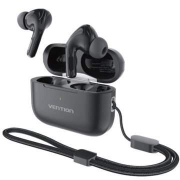 Fones de ouvido Bluetooth Vention Echo Lite E11 Plus com estojo de carregamento / 30 horas de duração da bateria / Preto VENTION