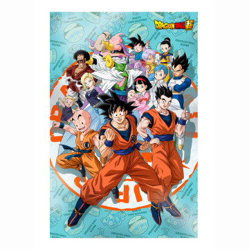 Pôster 3D Universo Sobrevivência Dragon Ball Super SD TOYS - 1