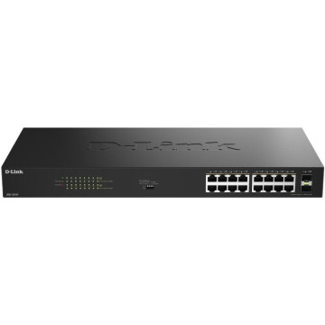 Switch D-Link DGS-1018P/E com 18 portas/ RJ-45 Gigabit 10/100/1000 PoE/ SFP DLINK - 1