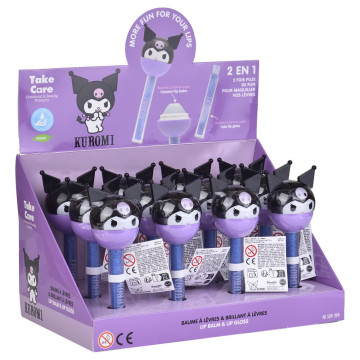 Bálsamo labial e brilho labial Kuromi Hello Kitty  - 1