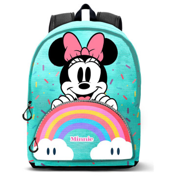 Mochila Disney Minnie Arco-Íris 41cm KARACTERMANIA - 1