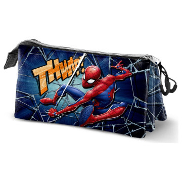 Estojo triplo para lápis do Homem-Aranha da Marvel KARACTERMANIA - 1