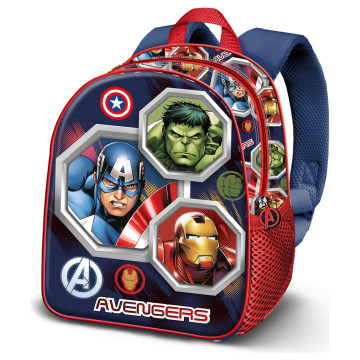 Mochila 3D dos Vingadores da Marvel, 31 cm KARACTERMANIA - 1