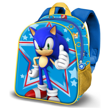 Mochila 3D Estrela Sonic the Hedgehog 31cm KARACTERMANIA - 1