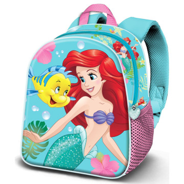 Mochila de mergulho 3D da Pequena Sereia da Disney, 31 cm KARACTERMANIA - 1