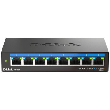Switch D-Link DMS-108 com 8 portas/ RJ-45 10/100/1000/2.5GB DLINK - 1