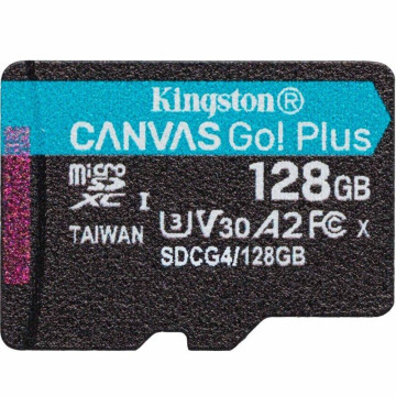 Cartão de memória microSD XC Kingston CANVAS Select Plus de 128 GB / Classe 10 / 200 MB/s KINGSTON - 1