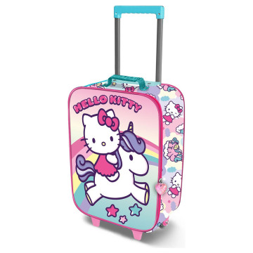 Mala de viagem com rodinhas Hello Kitty Unicórnio 46cm KARACTERMANIA - 1