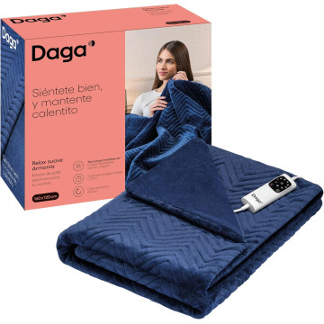Manta azul macia DAGGER RELAX 160x120 3P 6T Lavável Daga - 1