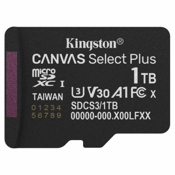 Cartão de memória microSD XC Kingston CANVAS Select Plus de 1 TB / Classe 10 / 150 MB/s KINGSTON - 1