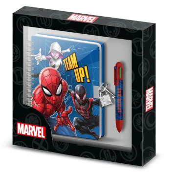 Diário + Caneta Homem-Aranha Marvel KARACTERMANIA - 1
