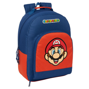 Mochila Mamma Mia Super Mario Bros 42cm ajustável SAFTA - 1