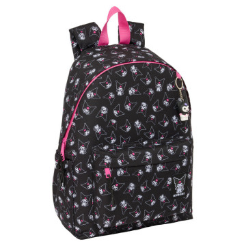 Mochila Kuromi Hello Kitty 43cm SAFTA - 1
