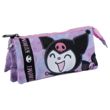 Estojo triplo Kuromi Hello Kitty  - 1