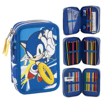 Estojo triplo para lápis do Sonic the Hedgehog  - 1