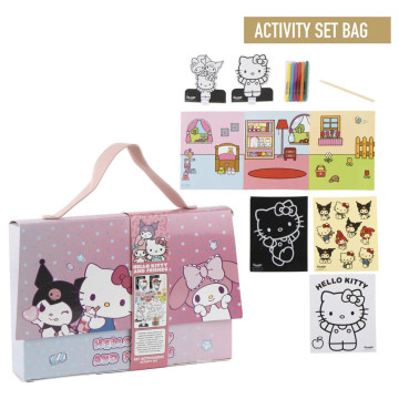 Conjunto de bolsas para colorir Hello Kitty e Amigos  - 1