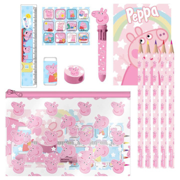 Conjunto de papelaria da Peppa Pig  - 1