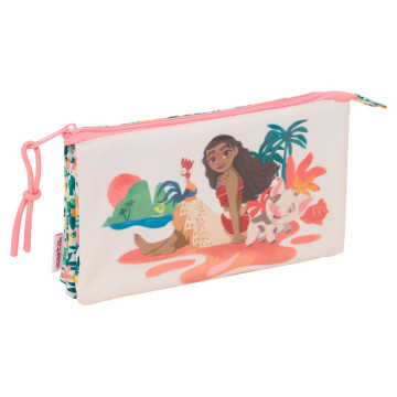 Estojo triplo Vaiana Moana Disney SAFTA - 1