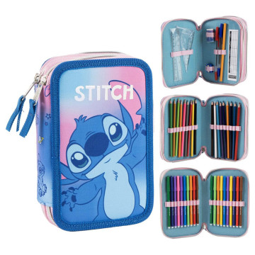 Estojo triplo para lápis Stitch da Disney  - 1