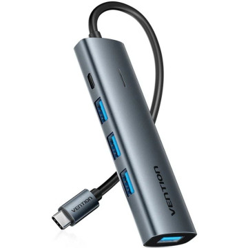 Hub USB Type-C 3.0 Vention TGZHB/ 3xUSB/ 1xUSB Type-C PD/ Cinza VENTION - 1