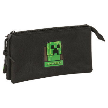 Estojo triplo para lápis do Minecraft SAFTA - 1