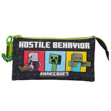 Estojo triplo para lápis do Minecraft CYP BRANDS - 1