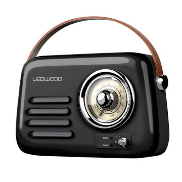 Rádio LEDWOOD ALMA RETRO FM 30W BLK  - 1