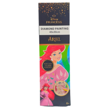 Pinte com diamantes: A Pequena Sereia da Disney CANENCO - 1