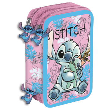 Estojo triplo para lápis da boneca Stitch da Disney  - 1