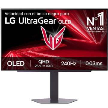 Monitor para jogos LG UltraGear 27GX704A-B de 27" QHD / 0,03 ms / 240 Hz / OLED / Altura ajustável / Preto LG - 1