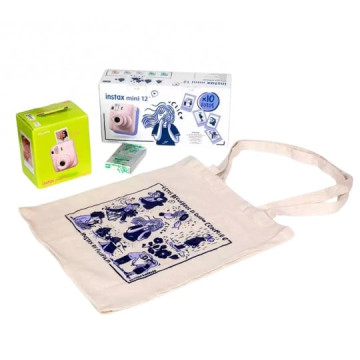Câmera Fujifilm Instax Mini 12 rosa + 10 fotos + bolsas FUJIFILM - 1