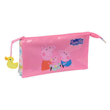 Estojo triplo para lápis Baby Pig Peppa Pig SAFTA - 1