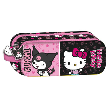 Estojo para lápis Kuromi e Hello Kitty  - 1