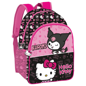 Mochila Kuromi e Hello Kitty 40cm  - 1
