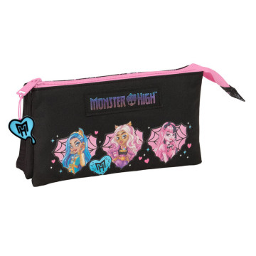 Estojo triplo para lápis Monster High SAFTA - 1