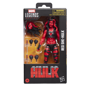 Figura do Hulk Vermelho e da Mulher-Hulk da linha Marvel Legends, 15 cm HASBRO - 1