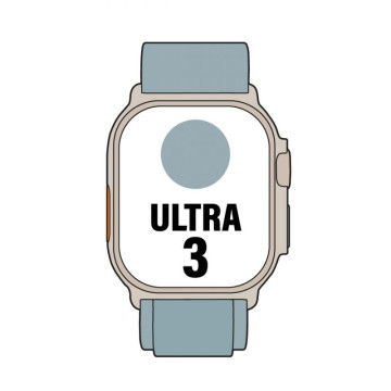 Apple Watch Ultra 3/ GPS/ Celular/ 49 mm/ Caixa em titânio natural/ Pulseira Alpine Loop azul claro P Apple - 1