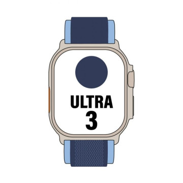 Apple Watch Ultra 3/ GPS/ Celular/ 49 mm/ Caixa em titânio natural/ Pulseira Trail Loop azul/ Azul brilhante P/M Apple - 1