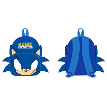 Mochila de pelúcia do Sonic the Hedgehog 30cm  - 1