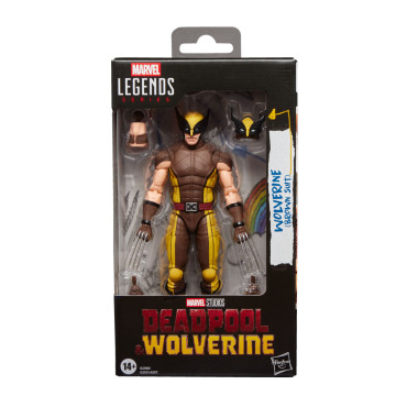 Figura do Wolverine com traje marrom, Deadpool e Wolverine, da série Marvel Legends, 15 cm HASBRO - 1