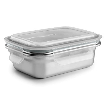 FIAMB. IBILI 669306 RETANGULAR DE AÇO INOXIDÁVEL. 600ML ADEQUADO PARA MICRO-ONDAS  - 1