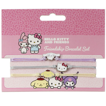 Conjunto de pulseiras Hello Kitty e Amigos  - 1