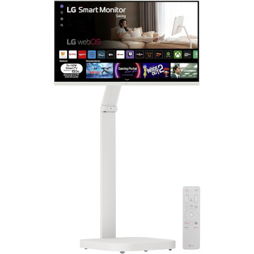 Monitor LG 32" 32U721SAW com controle giratório 4K e suporte LG - 1