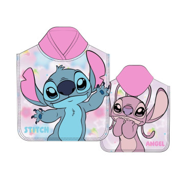 Toalha poncho de microfibra Angel & Stitch Disney DISNEY - 1